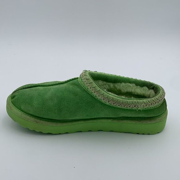 UGG bright lime green slip on Tasman style shoes mens size 10 - Picture 5 of 9